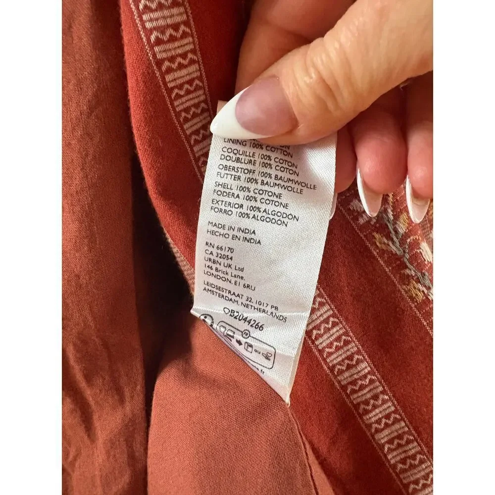 NWT Free People Sorel Rust Red Cottage Jacket XL